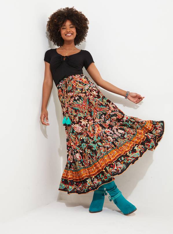 Paisley maxi skirts sale